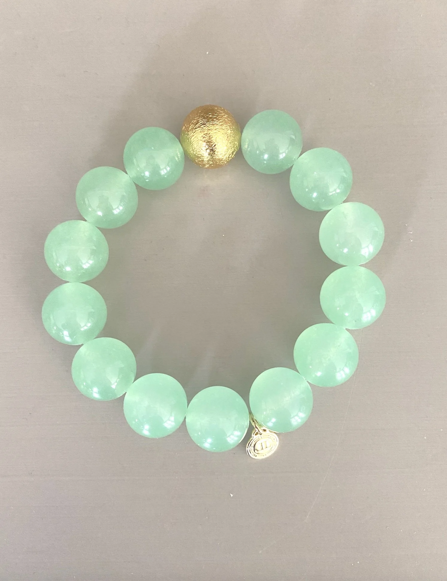 Georgia Beaded Bracelet, Green Quartz — Burkewood Road